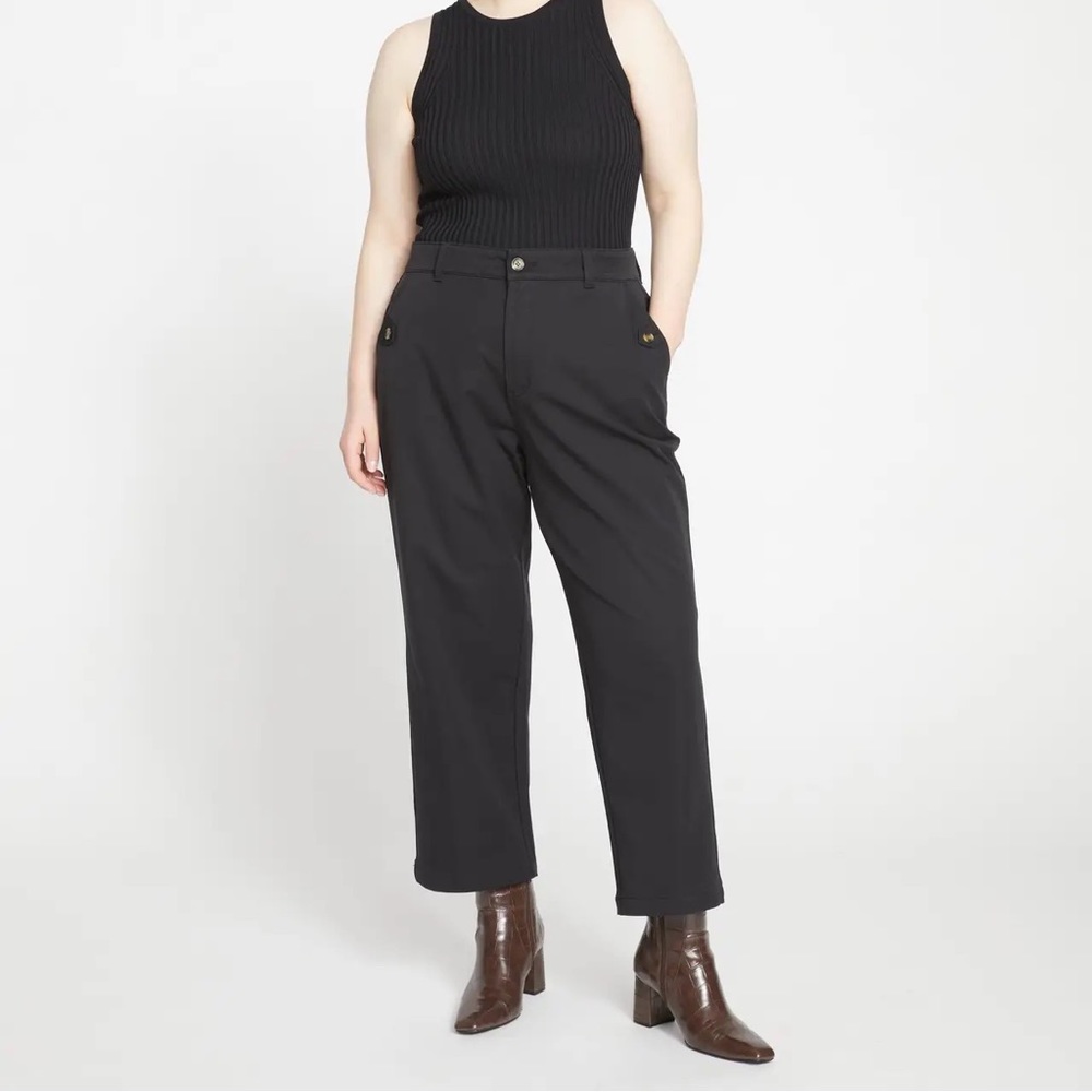 Universal Standard Casual Stretch Twill Pants Black